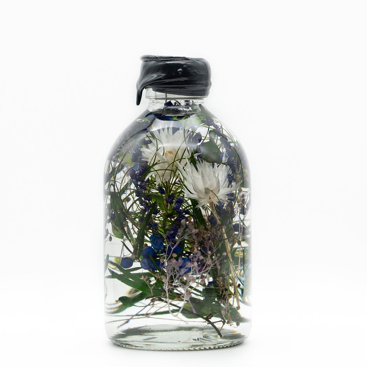 ◆ハーバリウム　284 くすみカラーのバラ ¨*:✼.。ブラウンボトル ◇ハーバリウム 284 くすみカラーのバラ ¨*:✼.。ブラウンボトル