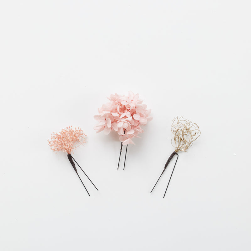 髪飾り３本セット (花)