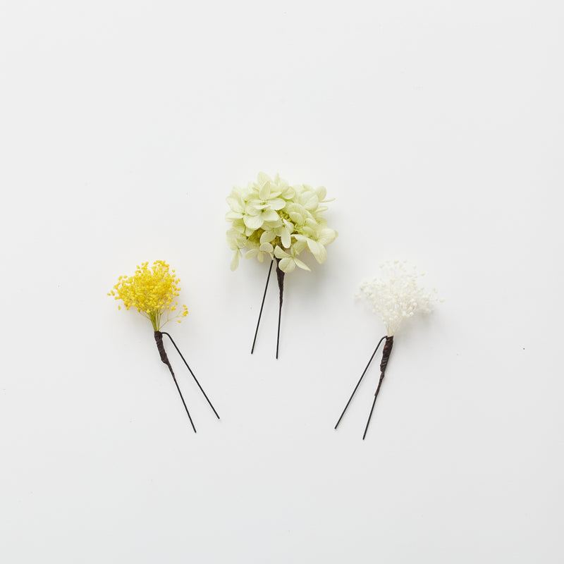 髪飾り３本セット (花)