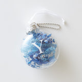 花びらのキーホルダー イニシャル