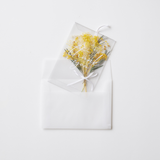 Thank you メッセージカード ブーケ ミモザ【封筒付】