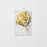 Thank you メッセージカード ブーケ ミモザ【封筒付】