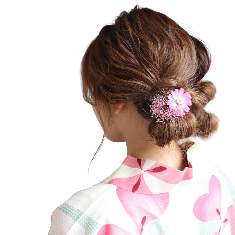 ドライフラワー髪飾り2本セット – hikka