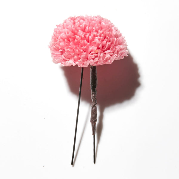 ドライフラワー髪飾りポンポン菊